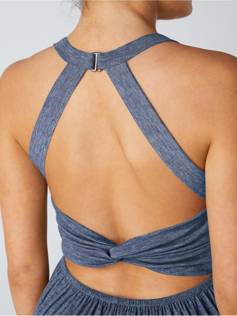 Halara Easy Peezy U Neck Harem Jumpsuit Blue XS Petite NWT - Picture 4 of 6